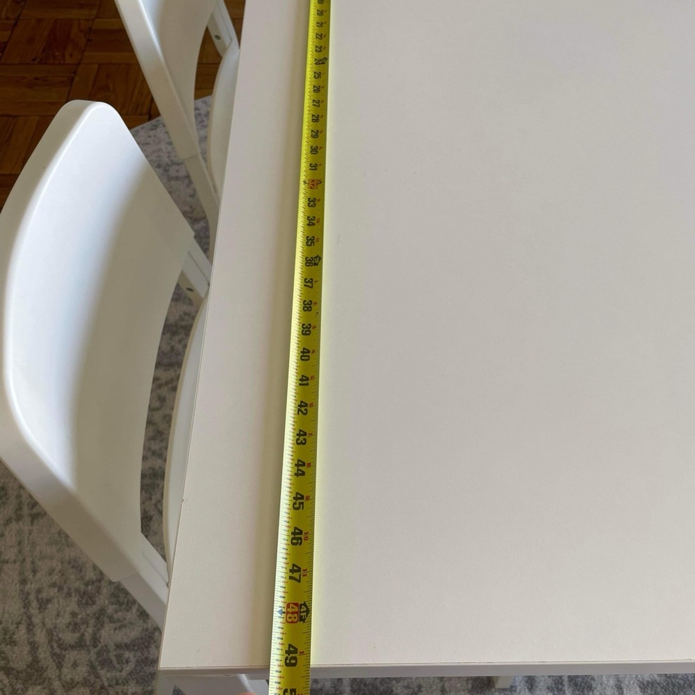 White Dining Table and Chairs Set